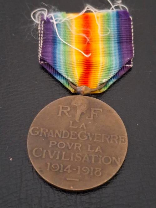 Franse medaille 1914-1918, Verzamelen, Militaria | Algemeen, Verzenden