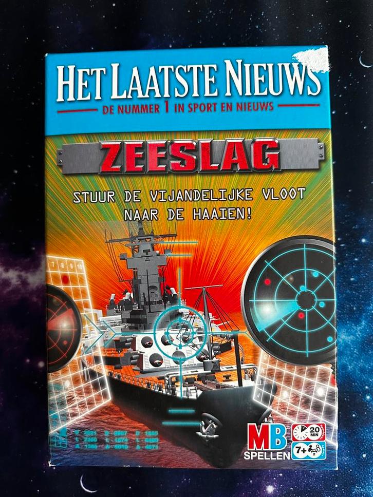 Zeeslag - pocket, Hobby en Vrije tijd, Gezelschapsspellen | Bordspellen, Zo goed als nieuw, Drie of vier spelers, Reisspel, Ophalen of Verzenden
