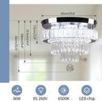 Lustre LED en cristal plafonnier FAST FREE LEV, Maison & Meubles, Lampes | Plafonniers, Envoi, Neuf, MODERN