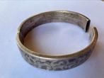 Antiek oud zilveren armband handgegraveerd, Bijoux, Sacs & Beauté, Bijoux anciens, Argent, Bracelet, Enlèvement ou Envoi