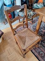 6 chaises en chêne avec assise en paille, Maison & Meubles, Enlèvement