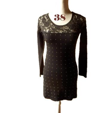 (48) -robe femme t.38 noire dorée - Lmode - beschikbaar voor biedingen