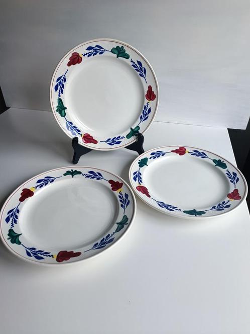 3 dessertborden/voorgerechten van Boch Boch Boch, Antiek en Kunst, Antiek | Keramiek en Aardewerk, Ophalen of Verzenden