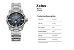 [TK] ZELOS Watches Aurora Moonphase Eclipse Grey LE  new box, Overige merken, Overige materialen, Polshorloge, Overige materialen