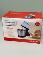 Homestar Super Hand Mixer – Model HS-MXIB2 Keukenmixer nieuw, Nieuw, 3 snelheden of meer, Ophalen of Verzenden, 2 tot 3 liter