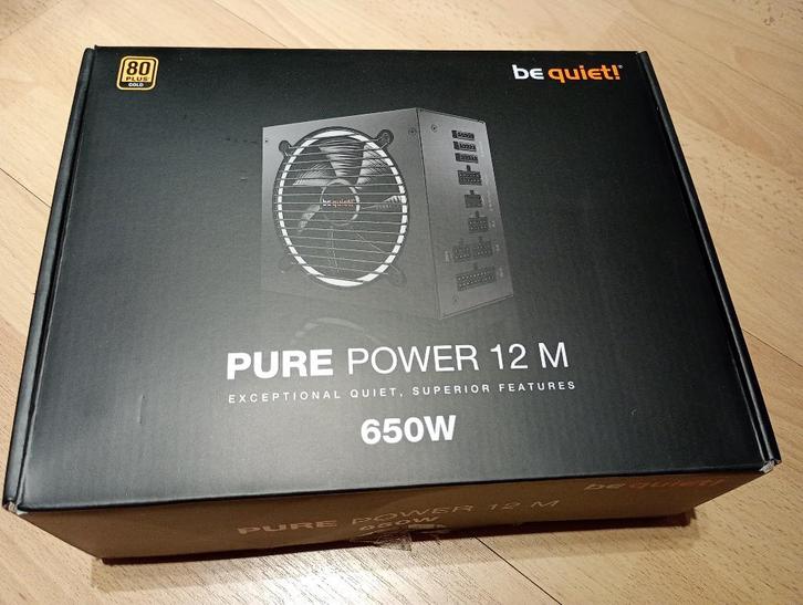 power supply 650w - gold cert - pcie5 kabel, Computers en Software, Interne voedingen, Zo goed als nieuw, Ophalen