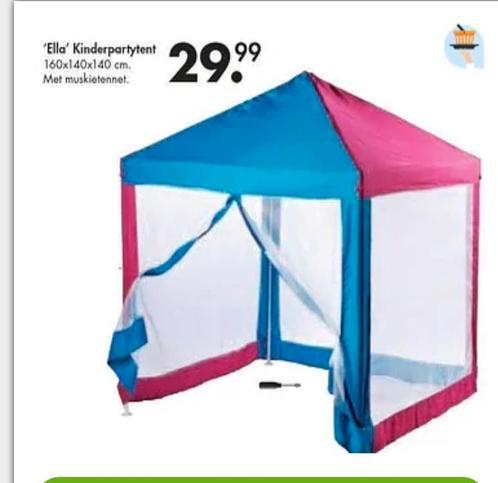 NIEUWE Kinderpartytent  met Muskietennet  🍄, Caravans en Kamperen, Kampeermeubelen, Nieuw, Ophalen of Verzenden