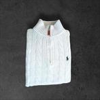 Ralph Lauren en maille demi-zippée blanche, Enlèvement ou Envoi, Blanc