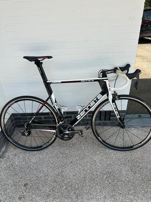 Koersfiets met carbon frame (XL) en ultegra in goede staat, Fietsen en Brommers, Fietsen | Racefietsen, Gebruikt, Heren, Overige merken