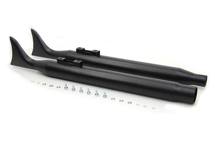 Uitlaat eindempers fishtail M8 zwart FLT 2017-UP, Motos, Pièces | Harley-Davidson, Neuf, Enlèvement ou Envoi