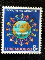 Luxemburg 1982 padvinderij, scouts, Luxemburg, Ophalen of Verzenden, Gestempeld