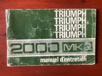 Triumph 2000 / 2500 Mk2 divers pièces, Enlèvement ou Envoi, Triumph