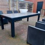 Moderne stevige eettafel, Huis en Inrichting, Tafels | Eettafels, Ophalen, Gebruikt, 100 tot 150 cm, 200 cm of meer
