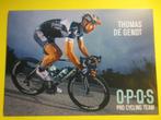 wielerkaart  2014 team quick step thomas de gendt, Comme neuf, Envoi
