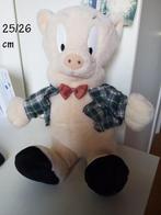 peluche Porky Pig      Looney Tunes, Collections, Personnages de BD, Enlèvement ou Envoi, Looney Tunes, Comme neuf, Autres types