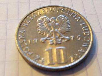 10 Zlotys 1975 - République populaire de Pologne