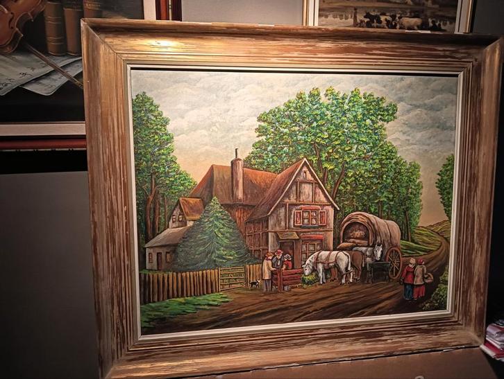 platteland, Antiek en Kunst, Kunst | Schilderijen | Klassiek, Ophalen