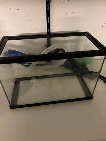 Aquarium met toebehoren beschikbaar voor biedingen