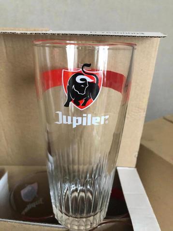 Verre Jupiler 25cl+5cl carton de 6, Enlèvement, Neuf, Verre ou Verres, Jupiler