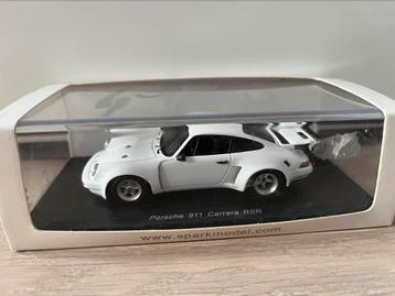 Porsche 911 Carrera RSR 1975 wit Passion drive Spark 1:43 beschikbaar voor biedingen