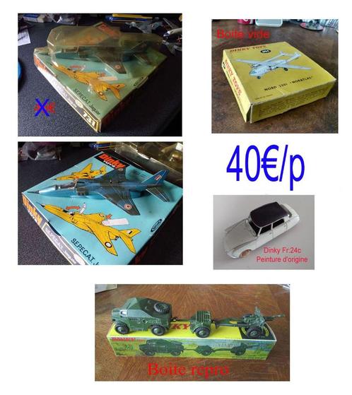 Dinky Toys: Avion/Plane SEPECAT Jaguar+Citroen DS + Noratlas, Antiquités & Art, Antiquités | Jouets, Enlèvement ou Envoi