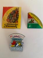 Lot van 3 retro pins van het Duitse carnaval, Verzamelen, Speldjes, Pins en Buttons, Ophalen of Verzenden, Zo goed als nieuw