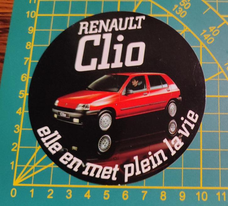 Sticker Renault Clio '90s, Verzamelen, Stickers, Ophalen of Verzenden
