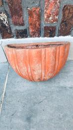 Terracotta muur bloempot 25 x 20 x 15 diep, Ophalen, Terracotta