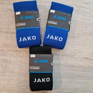 3 paar voetbalkousen JAKO 35 /38 blauw zwart beschikbaar voor biedingen