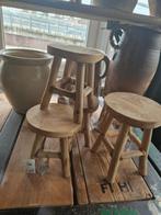 Houten kleine deco krukjes AFGEPRIJSD!!! €5 PST, Antiek en Kunst, Ophalen