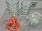 10 weck stortglazen van 370 ml, Ophalen, Gebruikt, Glas