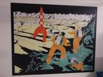 Exclusief zeer groot olieverfschilderij van Tin Tin : “manne, Ophalen