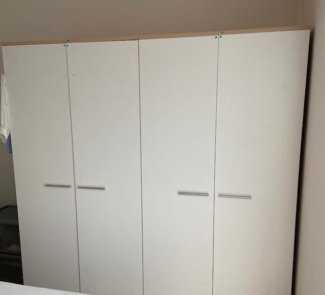 2 x armoire blanche à 2 portes, en très bon état, Maison & Meubles, Armoires | Penderies & Garde-robes, Utilisé, 200 cm ou plus