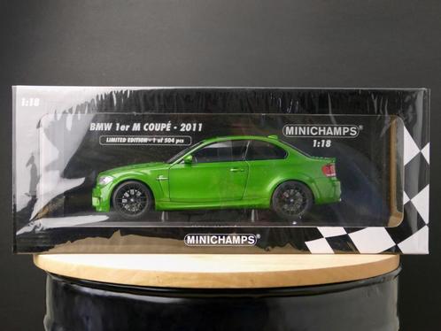 Minichamps BMW 1M E82 Coupé Java Green Ltd. 504 Pcs. 1:18, Hobby en Vrije tijd, Modelauto's | 1:18, Nieuw, Auto, MiniChamps, Ophalen of Verzenden