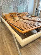 Hülsta glazen designbed, Huis en Inrichting, Verzenden, Zo goed als nieuw, 200 cm, 180 cm