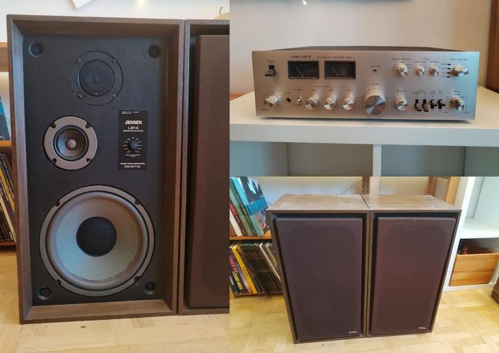Ampli Scott 480a + Baffles Jensen LS-4 [- à réparer -], Audio, Tv en Foto, Versterkers en Ontvangers, Gebruikt, Stereo, 60 tot 120 watt