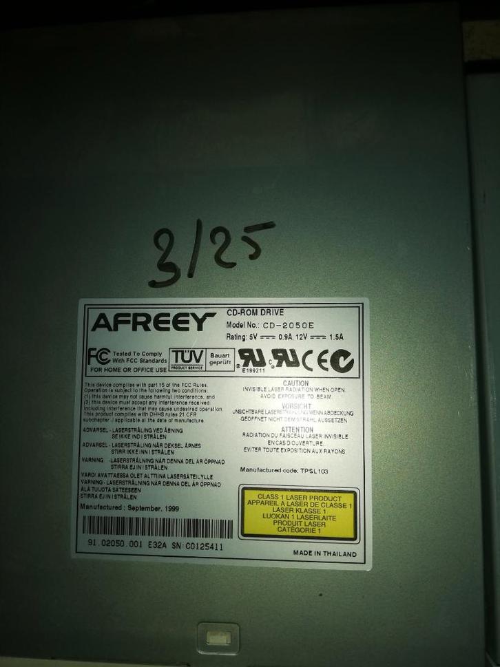 DVD CD schrijvers lezers, Computers en Software, Optische drives, Gebruikt, Intern, Windows, Cd, Dvd, Ophalen