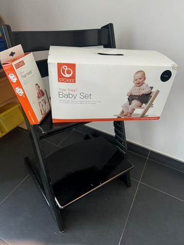 Stokke Tripp Trapp Black evoluerende kinderstoelaccessoires, Kinderen en Baby's, Ophalen, Zo goed als nieuw, Meegroeistoel