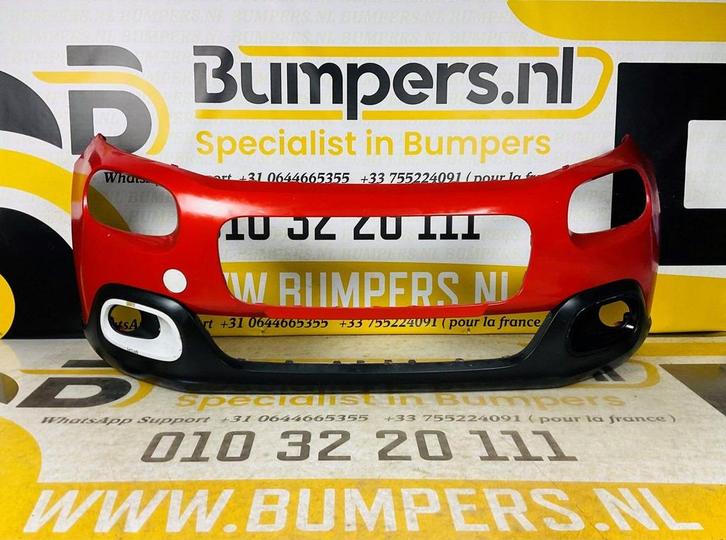BUMPER Citroen C3 2016-2021 VOORBUMPER 1-F3-5413z, Auto-onderdelen, Carrosserie, Bumper, Voor, Gebruikt, Ophalen of Verzenden