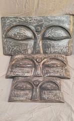 plaques murales yeux de bouddha en bois d albesia 19€ pièce, Enlèvement ou Envoi
