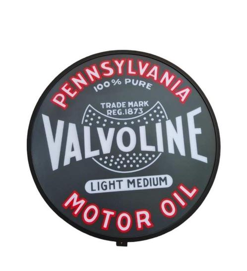 Valvoline motor oil wand decoratie verlichting reclame lamp, Verzamelen, Merken en Reclamevoorwerpen, Ophalen of Verzenden