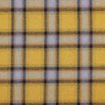 6118) 145x50cm Tissu de mode chaud carreaux jaune, Hobby & Loisirs créatifs, Jaune, Enlèvement ou Envoi, 30 à 200 cm, Coton