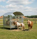 Weide hooiruif veiligheidsvoerhek | 12 voederplaatsen, Weidegang, 4 paarden of pony's of meer