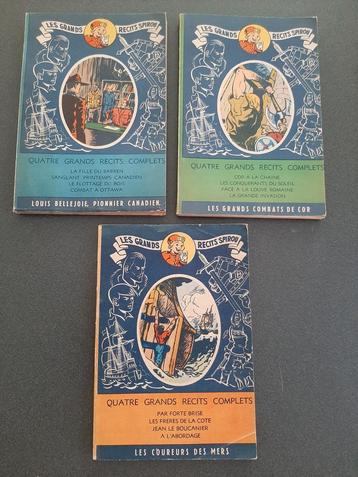 Lot de 3 recueils de l'hebdomadaire des grands recits  1951 beschikbaar voor biedingen