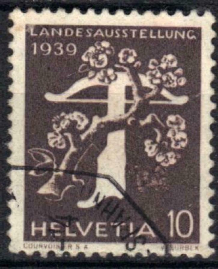 Zwitserland 1939 - Yvert 338 - Nationale tentoonstellin (ST), Postzegels en Munten, Postzegels | Europa | Zwitserland, Gestempeld