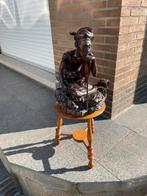 Houten zwaar beeld - visser, Ophalen