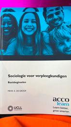 Karen De Groof - Sociologie voor verpleegkundigen, Boeken, Ophalen, Karen De Groof