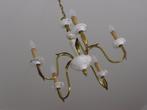 Vintage kroonluchter / marmer en messing, Ophalen