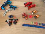 Set van 8 Nerf pistolen en 2 nerf maskers, Ophalen, Gebruikt