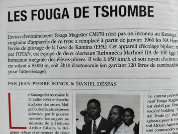 Fouga van Tshombe aviation State Katanga Belgisch Congo boek beschikbaar voor biedingen